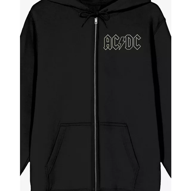 ACDC American Flag Zip Hoodie at Spencer's