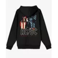 ACDC American Flag Zip Hoodie at Spencer's