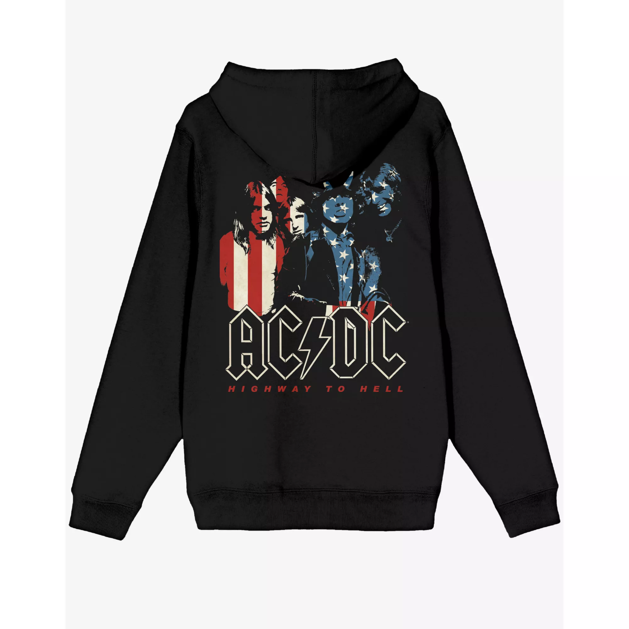 ACDC American Flag Zip Hoodie at Spencer's