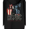 ACDC American Flag Zip Hoodie at Spencer's