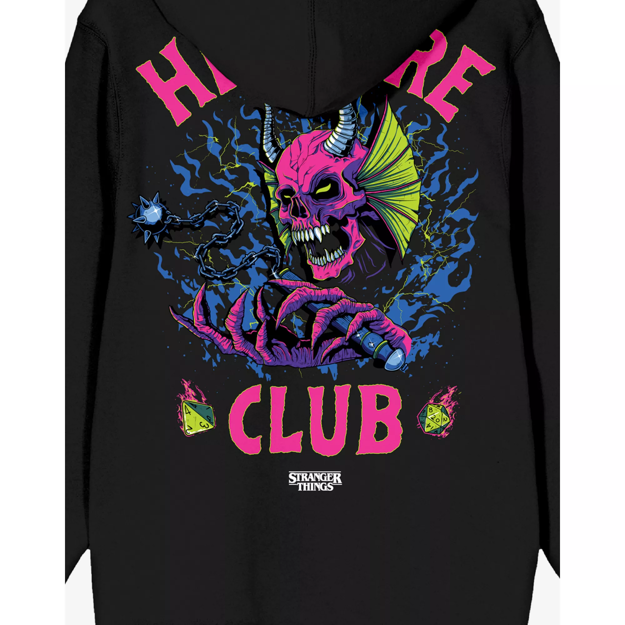 Hellfire Club Zip Hoodie - Stranger Things at Spencer's