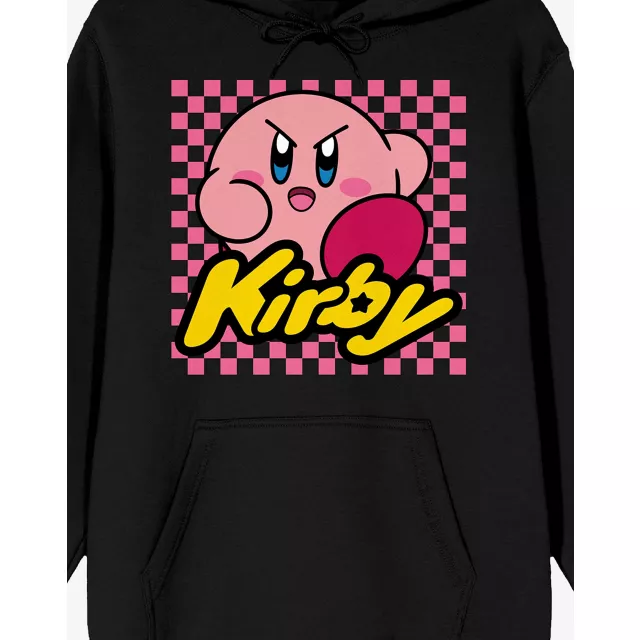 Kirby Checkered Hoodie - Nintendo at Spencer's