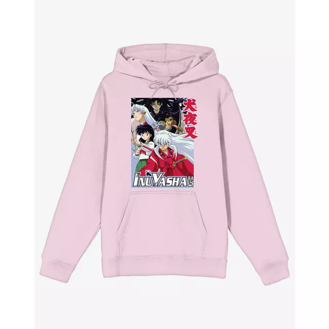 Pink Inuyasha Group Shot Hoodie at Spencer's