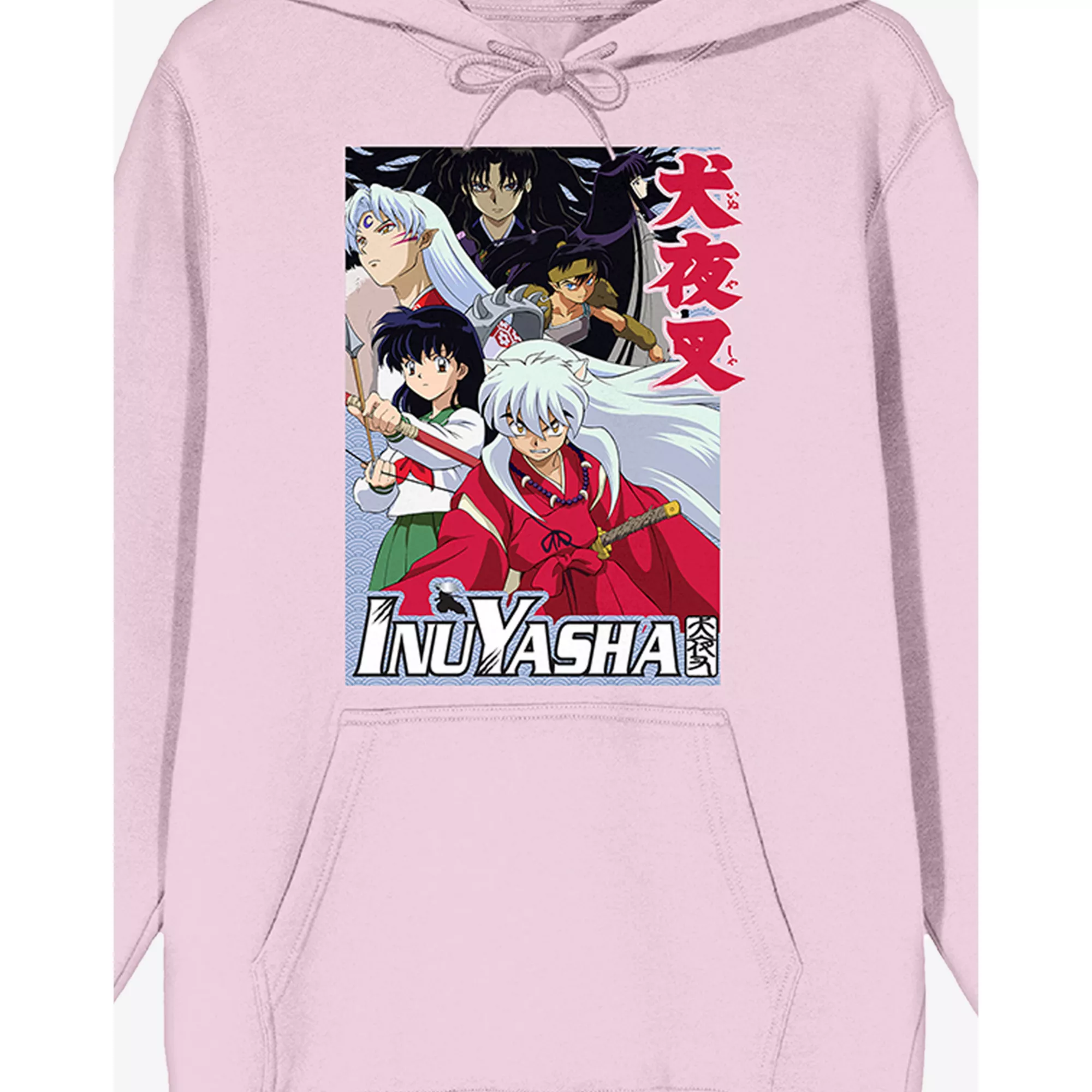 Pink Inuyasha Group Shot Hoodie at Spencer's