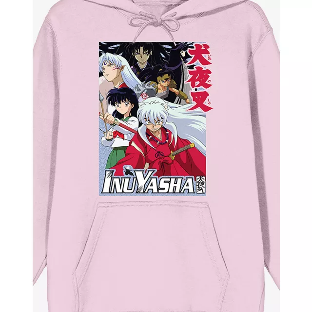 Pink Inuyasha Group Shot Hoodie at Spencer's