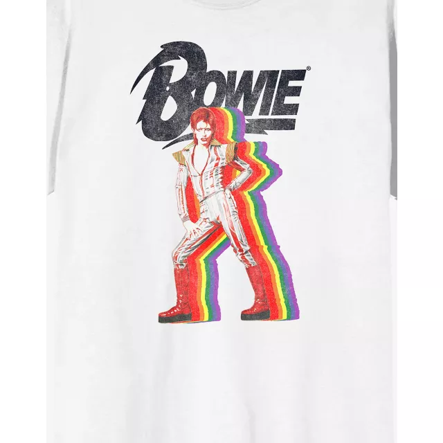 Rainbow Ziggy Stardust T Shirt - David Bowie at Spencer's