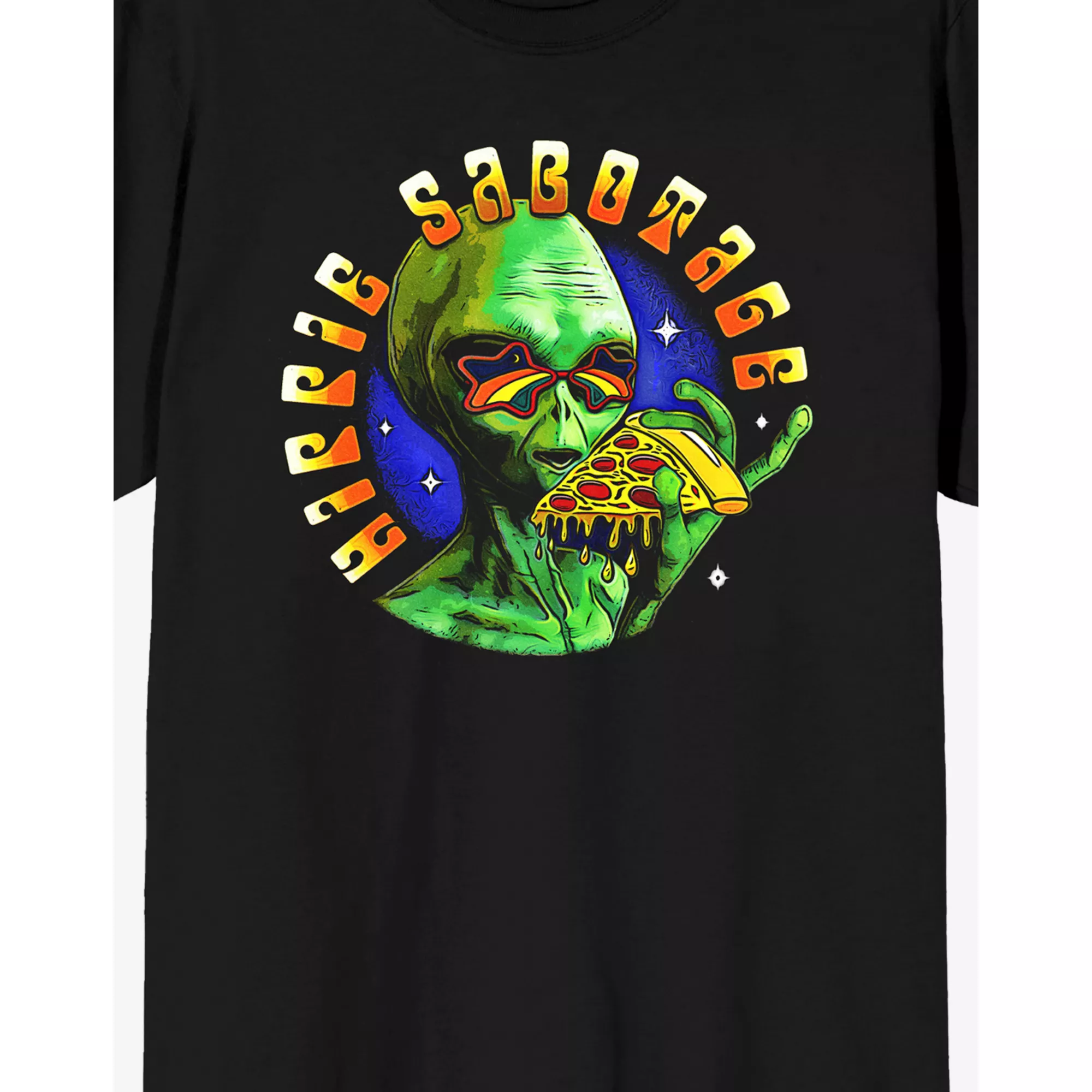 Hippie Sabotage Alien Pizza T Shirt at Spencer's