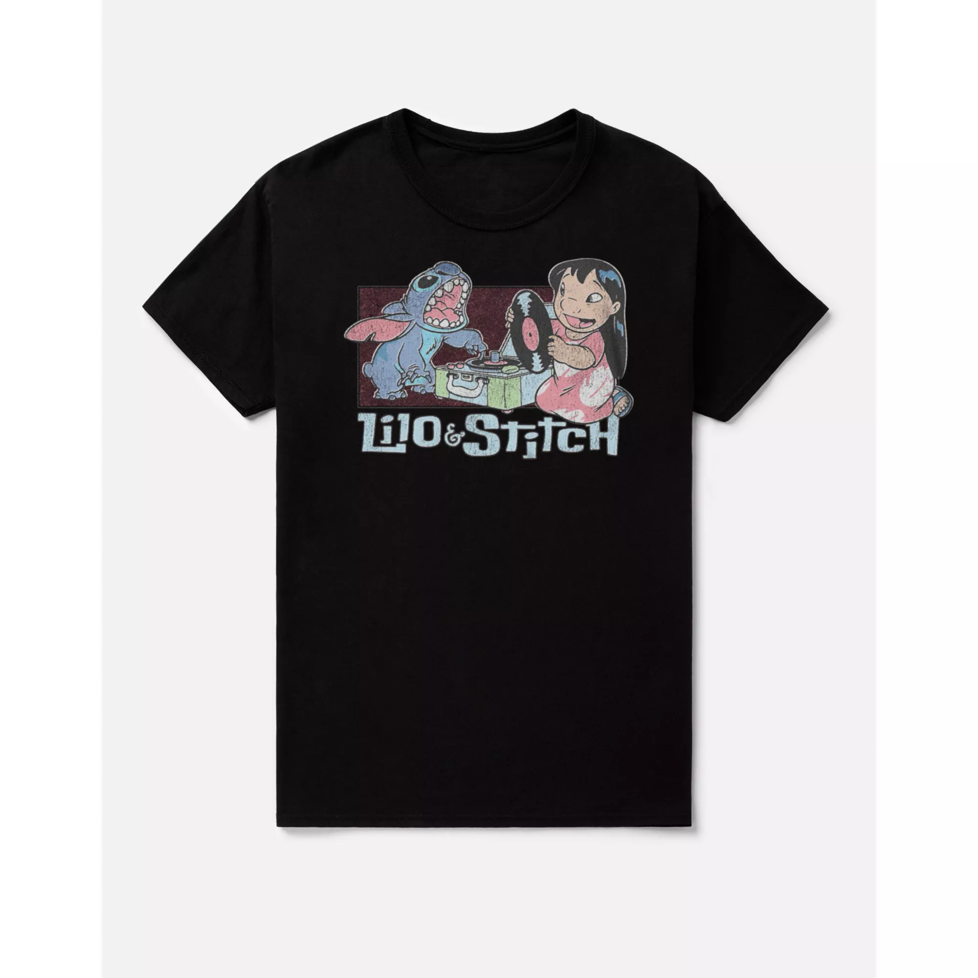 Lilo & Stitch Record Player T Shirt at Spencer's