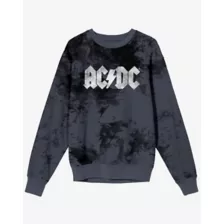 ACDC Gray Tie Dye Sweatshirt at Spencer's