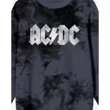 ACDC Gray Tie Dye Sweatshirt at Spencer's