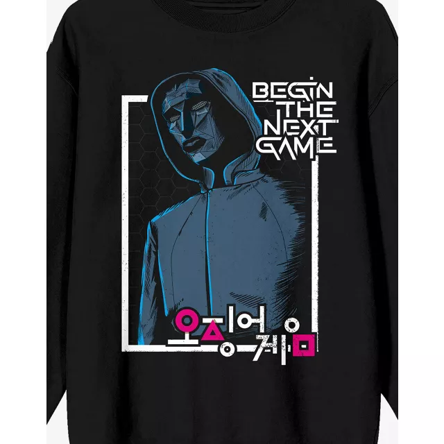 Begin the Next Game Front Man Sweatshirt - Squid Game at Spencer's