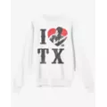 I Heart TX Sweatshirt - The Texas Chainsaw Massacre at Spencer's