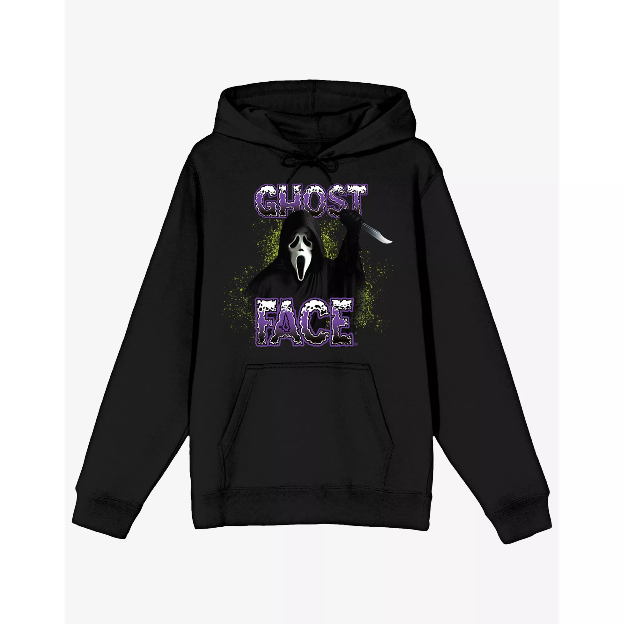 Ghost Face Neon Splash Hoodie at Spencer's