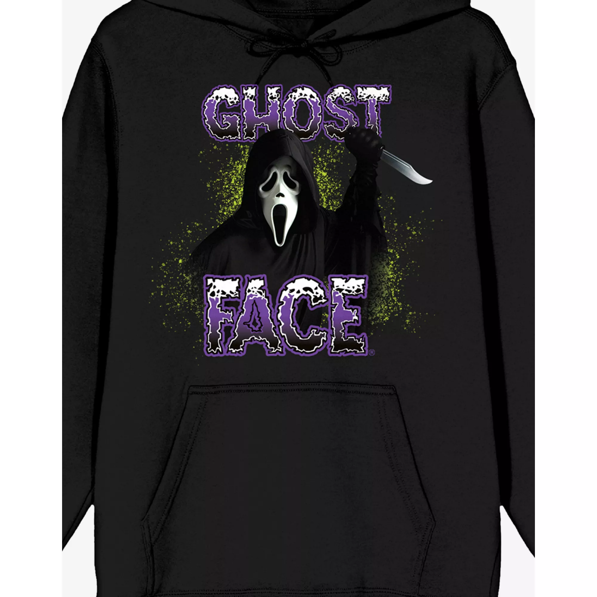 Ghost Face Neon Splash Hoodie at Spencer's