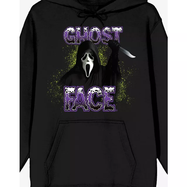 Ghost Face Neon Splash Hoodie at Spencer's