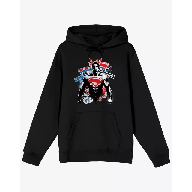 Superman Collage Hoodie at Spencer's