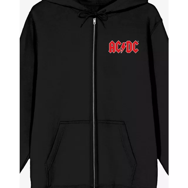 ACDC Oval Logo Zip Hoodie at Spencer's