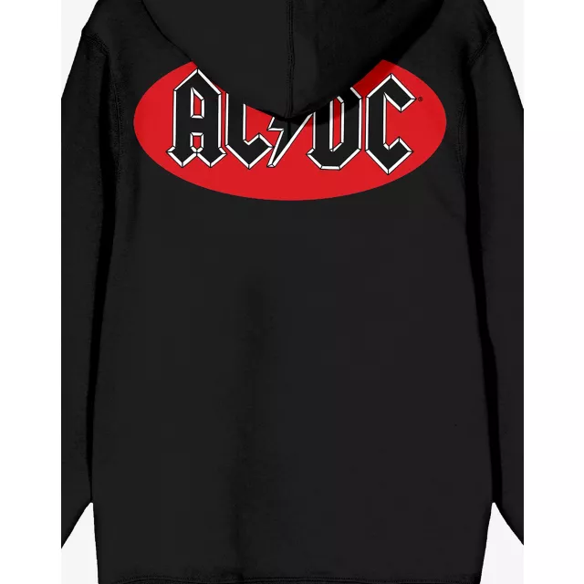 ACDC Oval Logo Zip Hoodie at Spencer's