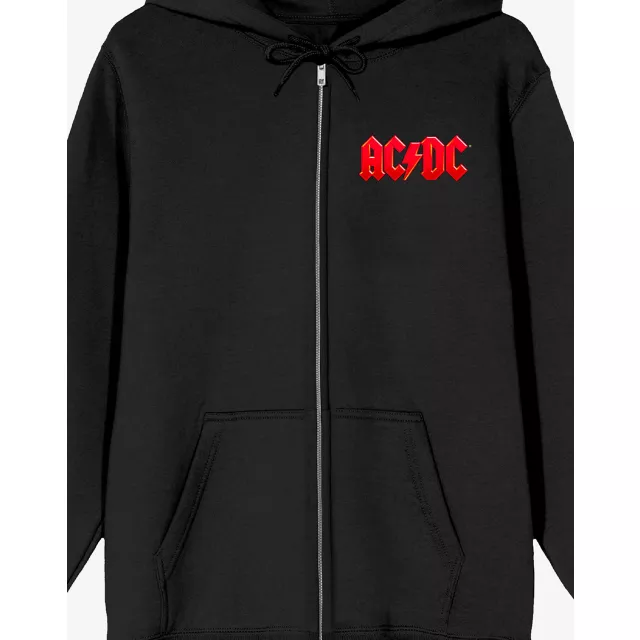 ACDC Angus Young Horns Zip Hoodie at Spencer's
