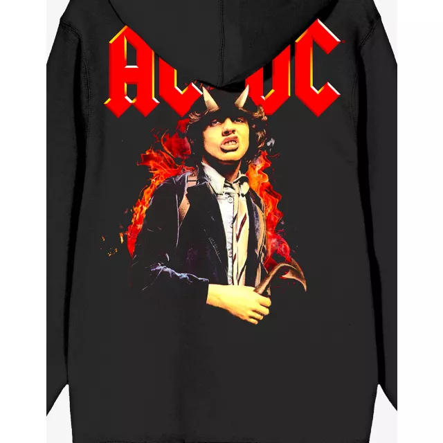 ACDC Angus Young Horns Zip Hoodie at Spencer's