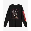 Freddy Krueger Hand Long Sleeve T Shirt - A Nightmare on Elm Street at Spencer's