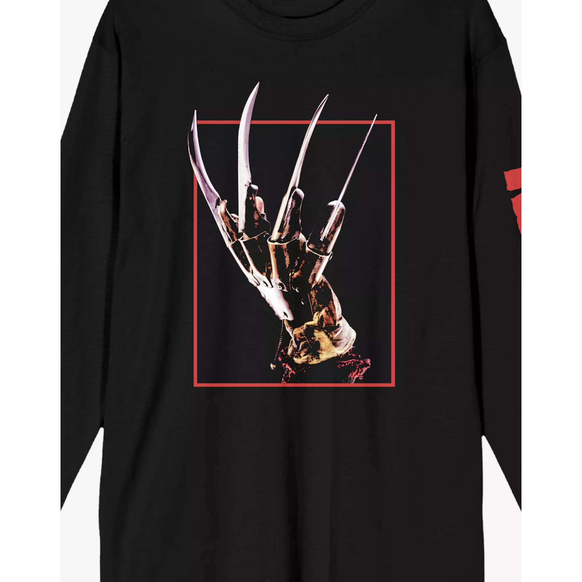 Freddy Krueger Hand Long Sleeve T Shirt - A Nightmare on Elm Street at Spencer's