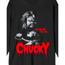 My Friends Call Me Chucky Long Sleeve T Shirt at Spencer's