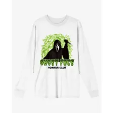 Ghost Face Horror Club Long Sleeve T Shirt at Spencer's