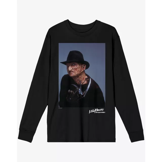 Freddy Krueger Portrait Long Sleeve T Shirt - A Nightmare on Elm Street at Spencer's