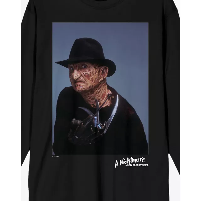 Freddy Krueger Portrait Long Sleeve T Shirt - A Nightmare on Elm Street at Spencer's