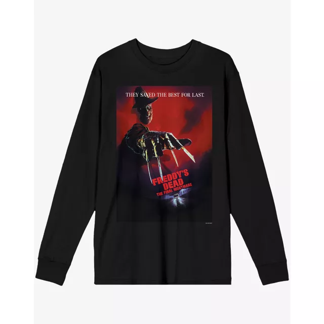 Freddy's Dead Long Sleeve T Shirt - A Nightmare on Elm Street at Spencer's