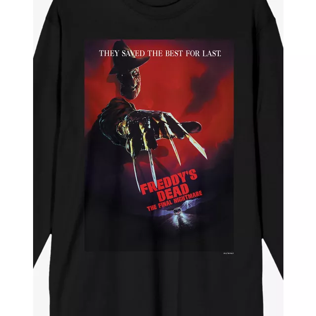Freddy's Dead Long Sleeve T Shirt - A Nightmare on Elm Street at Spencer's
