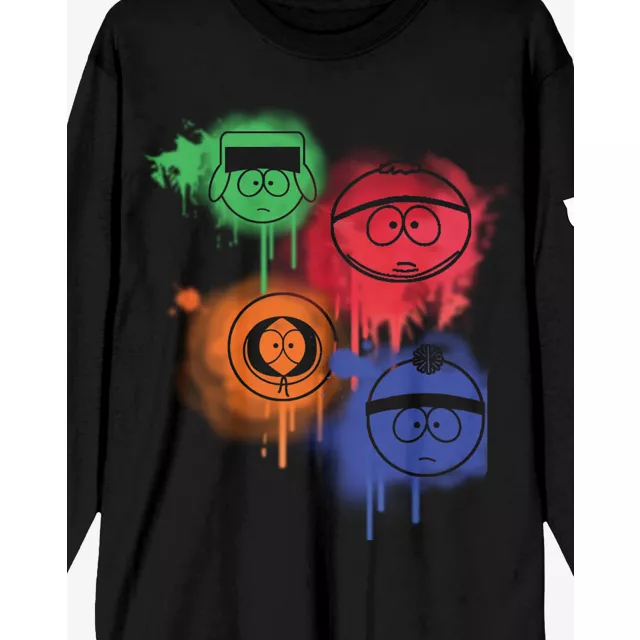 South Park Graffiti Long Sleeve T Shirt at Spencer's