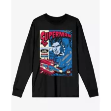 Superman Comic Cover Long Sleeve T Shirt at Spencer's