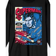 Superman Comic Cover Long Sleeve T Shirt at Spencer's
