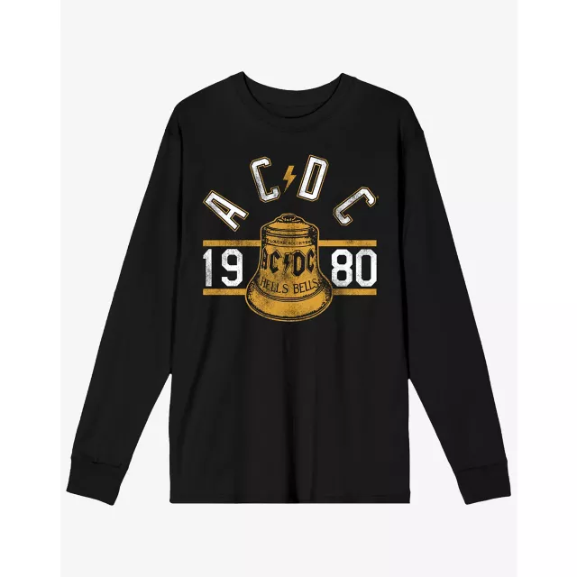 ACDC Hells Bells Varsity Long Sleeve T Shirt at Spencer's