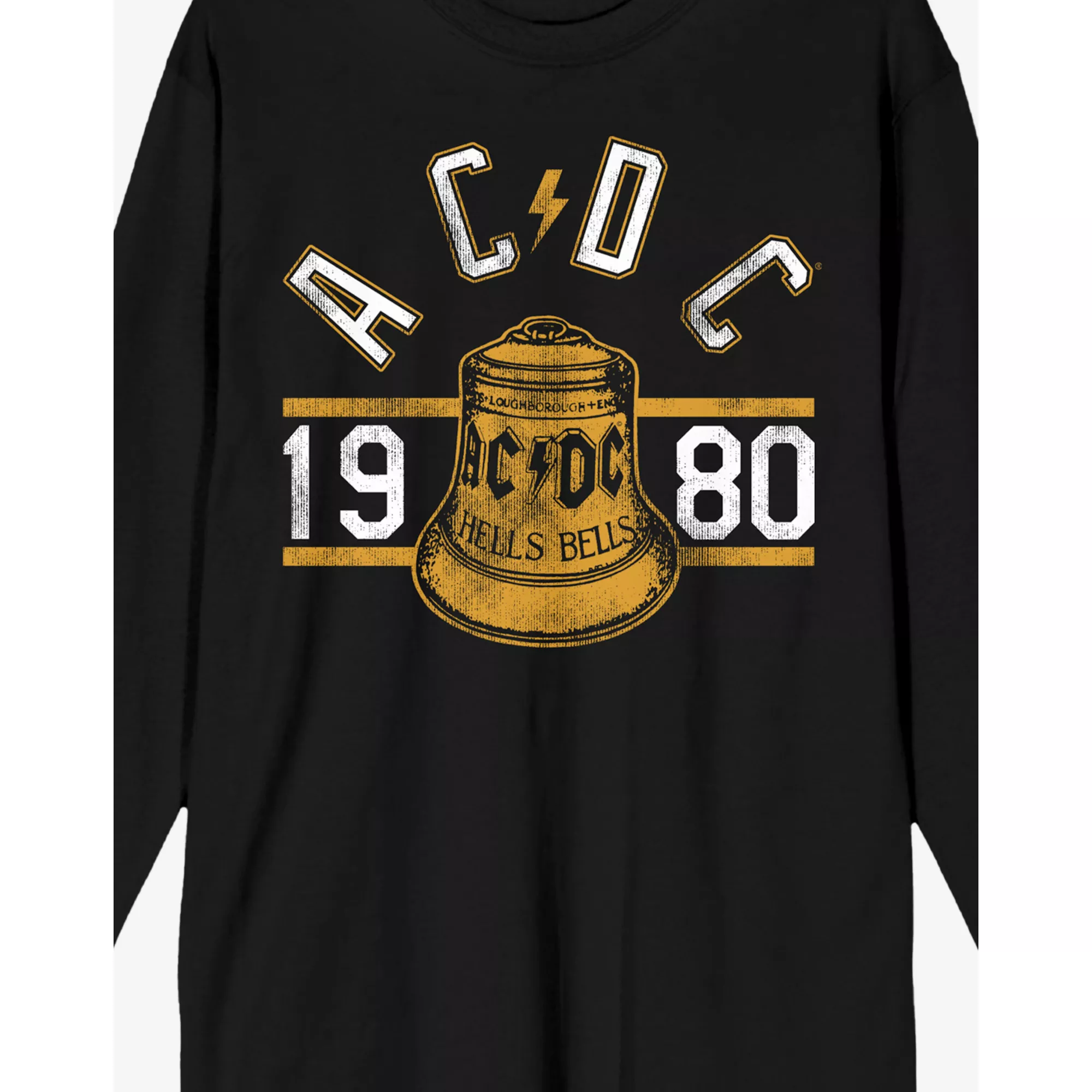 ACDC Hells Bells Varsity Long Sleeve T Shirt at Spencer's