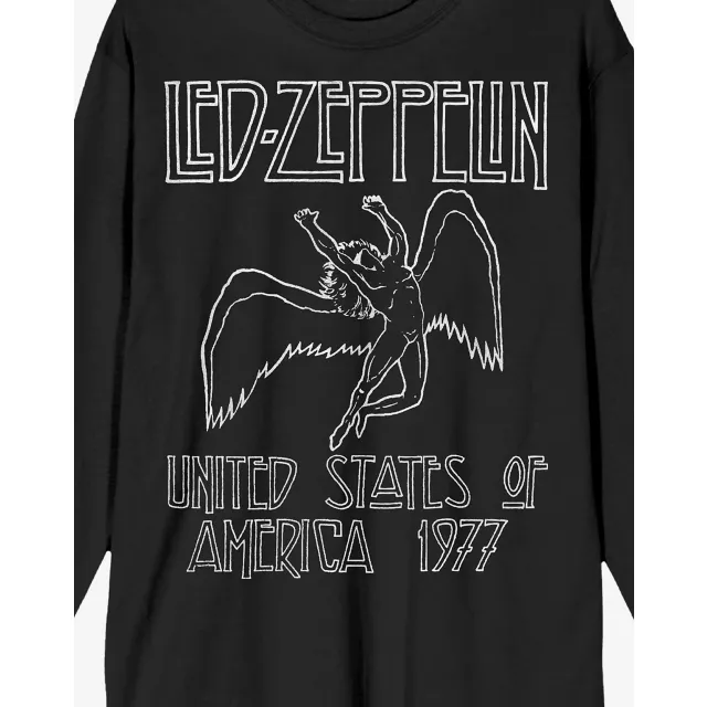Led Zeppelin United States of America 1977 Long Sleeve T Shirt at Spencer's