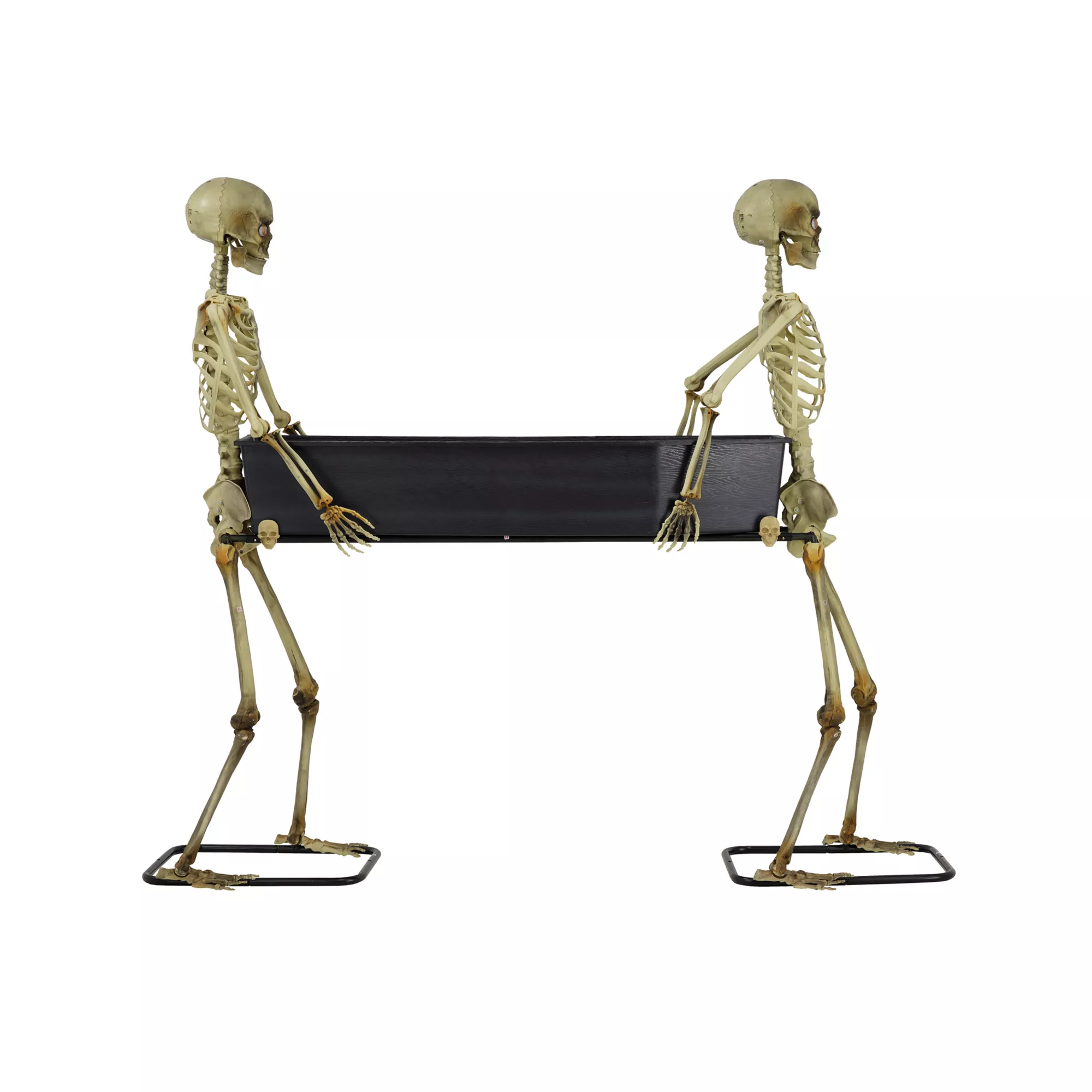5 Ft LED Skeletons with Coffin