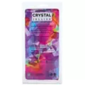 Crystal Jellies Rainbow Suction Cup Dildo with Balls at Spencer's