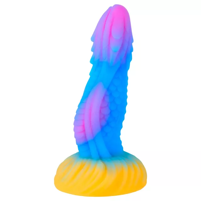 Vac-U-Lock X Fantasy Fuckers Glow-In-The-Dark Dragon’s Tongue Dildo at Spencer's