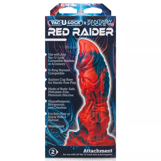Vac-U-Lock x Fantasy Fuckers Red Raider Dildo at Spencer's