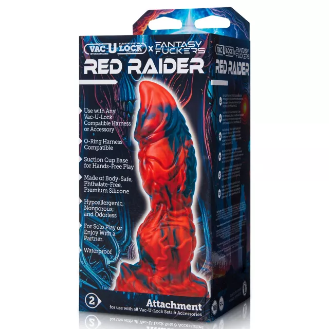 Vac-U-Lock x Fantasy Fuckers Red Raider Dildo at Spencer's