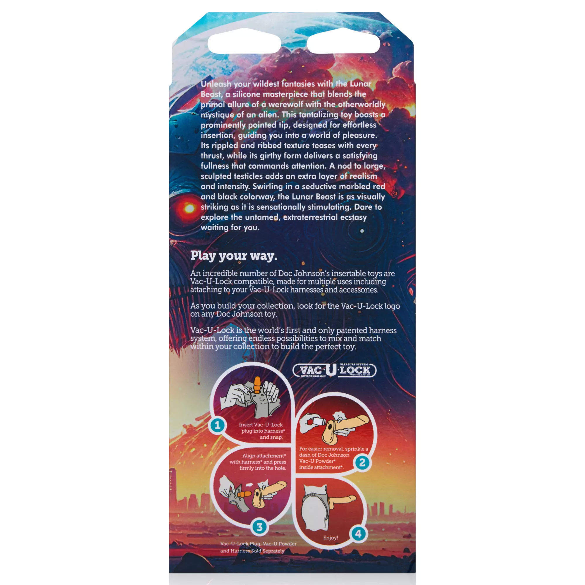 Vac-U-Lock x Fantasy Fuckers Red Raider Dildo at Spencer's