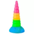 Vac-U-Lock x Fantasy Fuckers Glow-In-The-Dark Celestial Unicorn Horn Dildo at Spencer's
