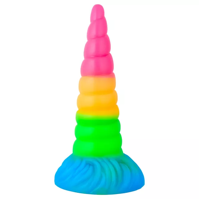 Vac-U-Lock x Fantasy Fuckers Glow-In-The-Dark Celestial Unicorn Horn Dildo at Spencer's