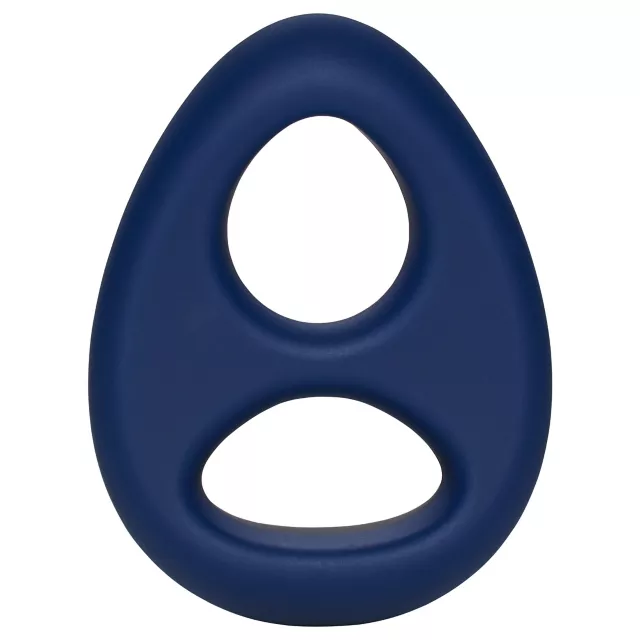 Rock Solid The Code Silicone Cock Ring with Bandana Navy Blue at Spencer's