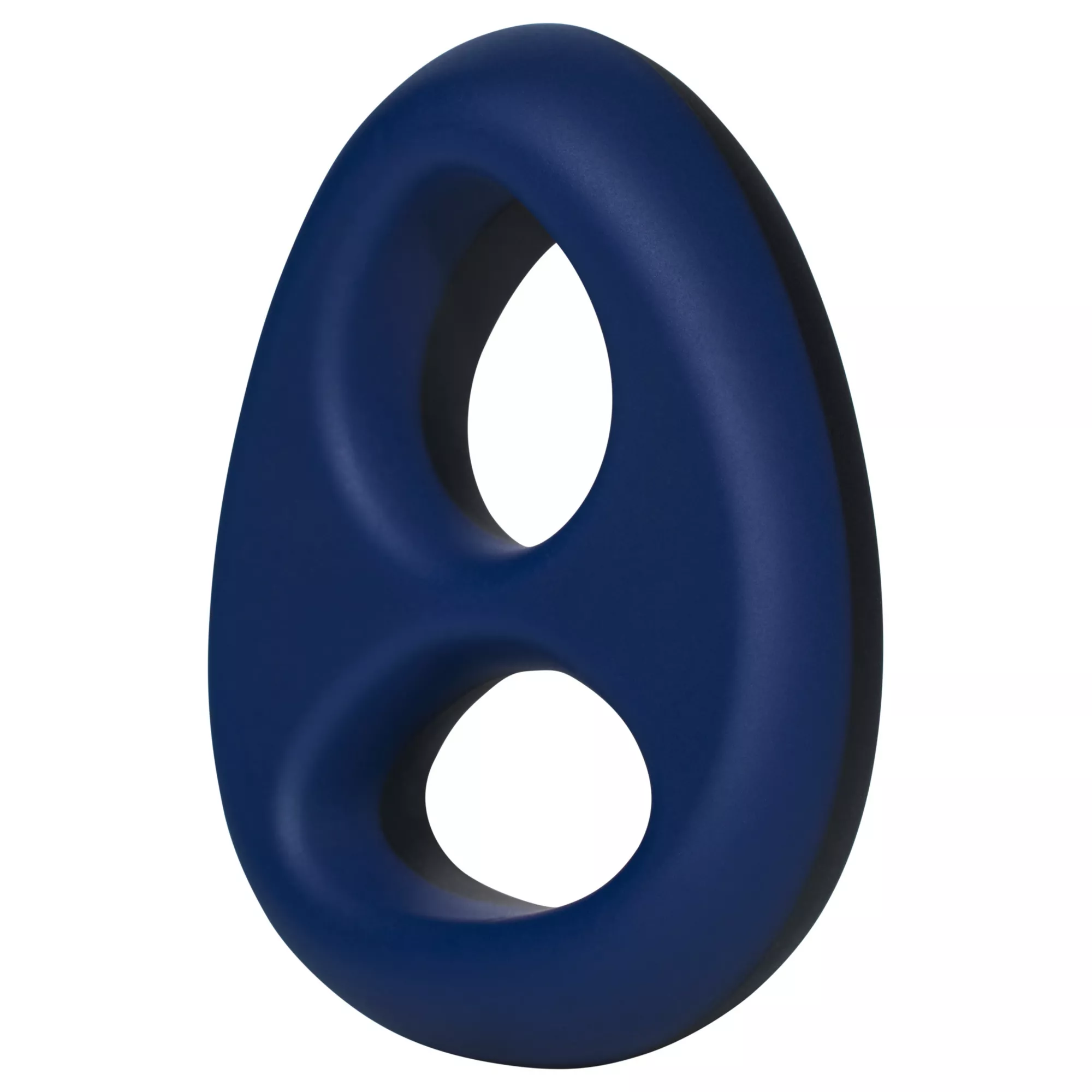 Rock Solid The Code Silicone Cock Ring with Bandana Navy Blue at Spencer's