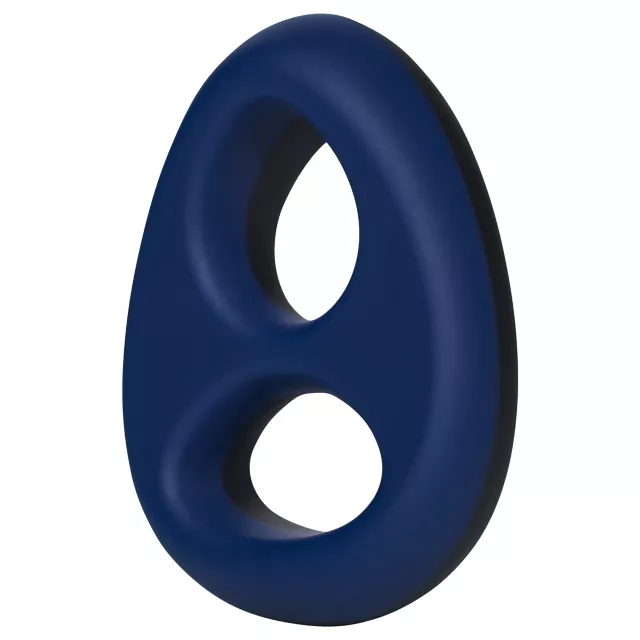 Rock Solid The Code Silicone Cock Ring with Bandana Navy Blue at Spencer's