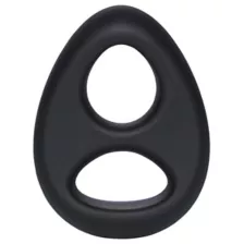 Rock Solid The Code Silicone Cock Ring with Bandana Navy Blue at Spencer's